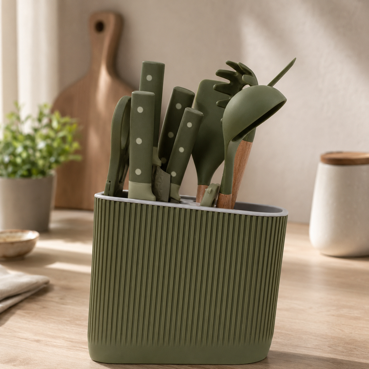 Set Cuchillos y Accesorios de Cocina 11 piezas