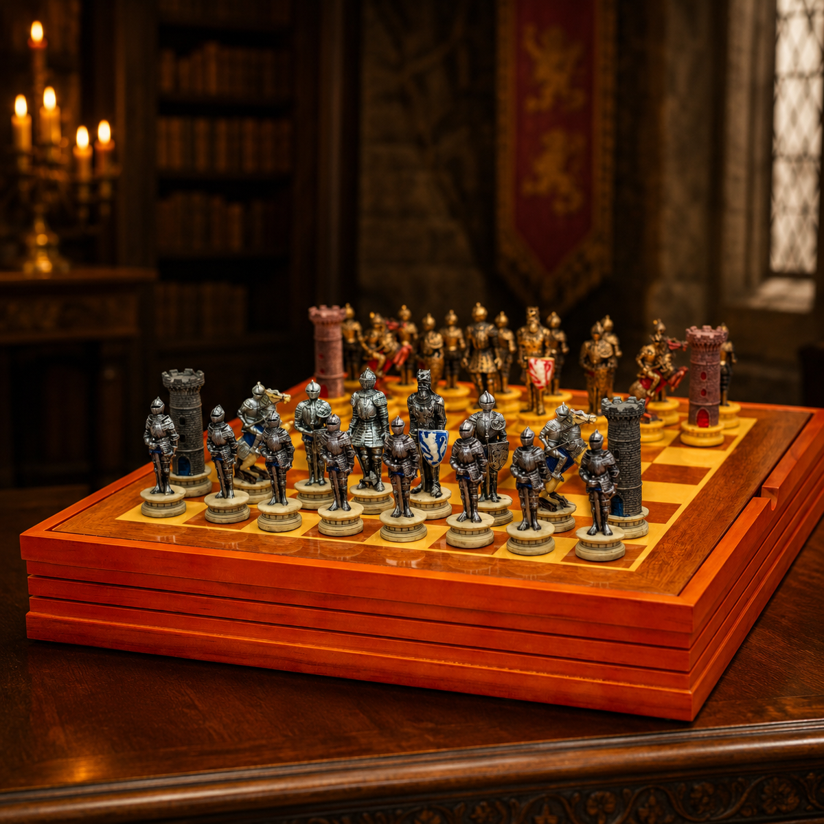 Juego de Ajedrez Medieval de Colección
