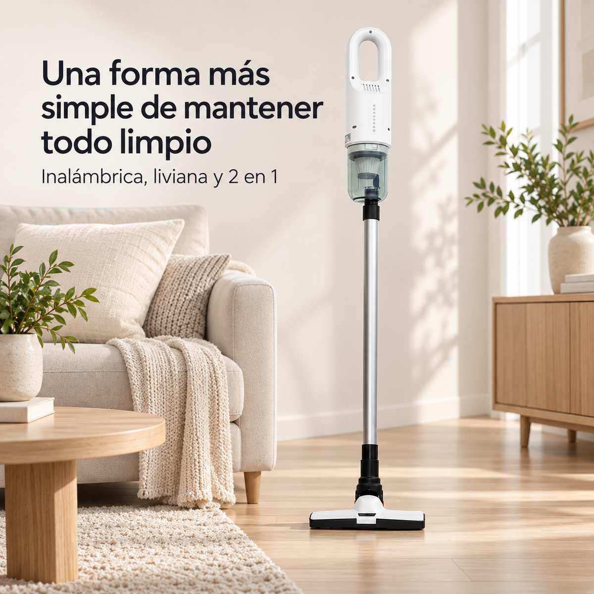 Aspiradora Inalámbrica 2 en 1