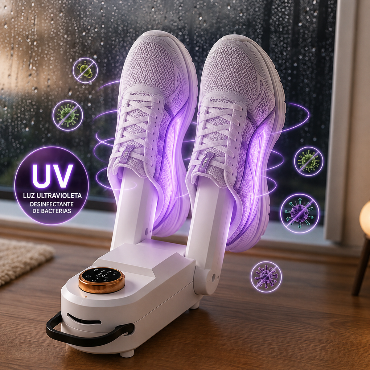 Secador de Zapatos desinfectante de Bacterias UV
