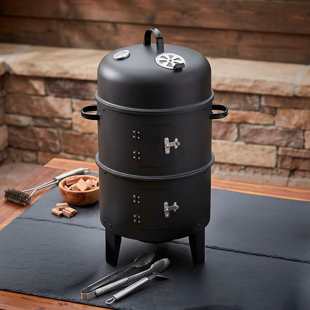 Ahumador Asador Vertical 2 en 1
