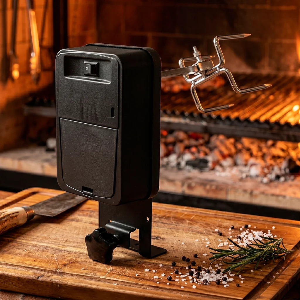 Asador Giratorio Eléctrico para Parrilla