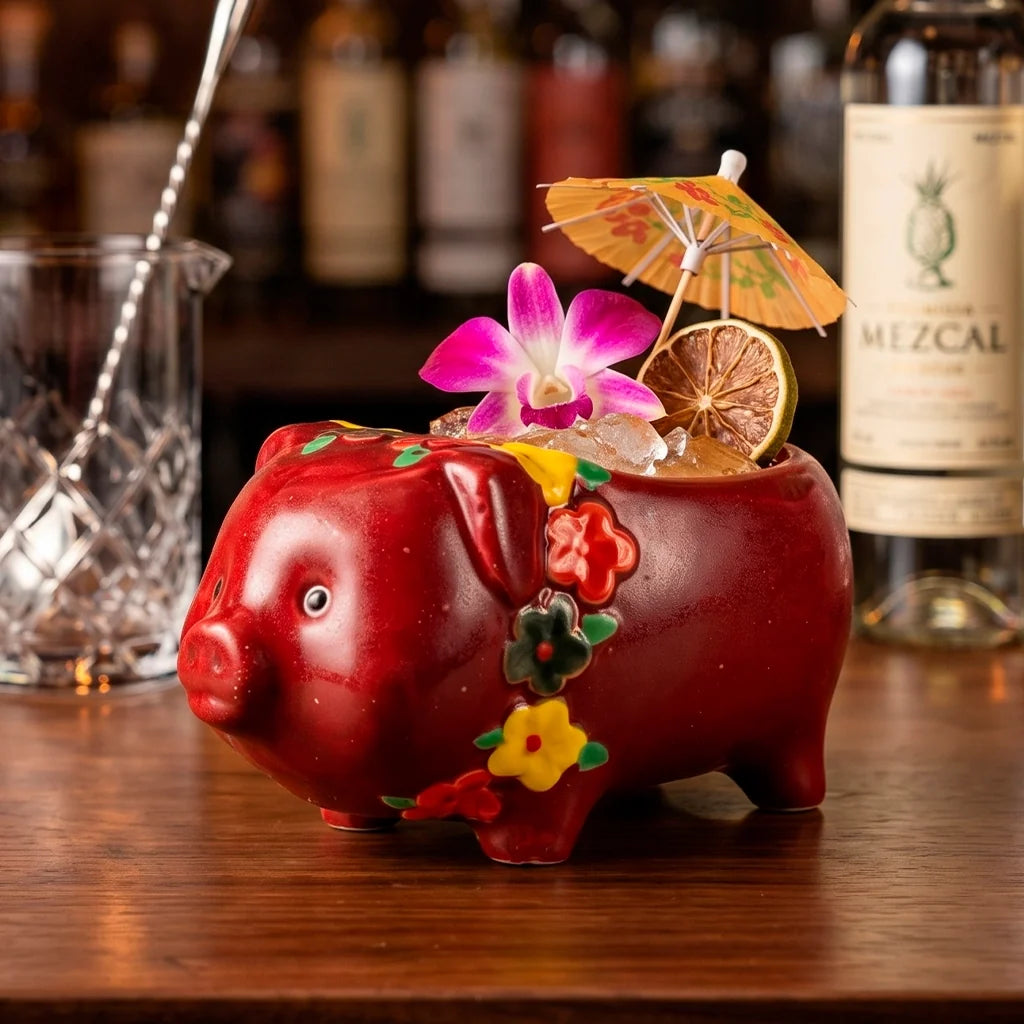 Vaso Tiki Chanchito Mexicano