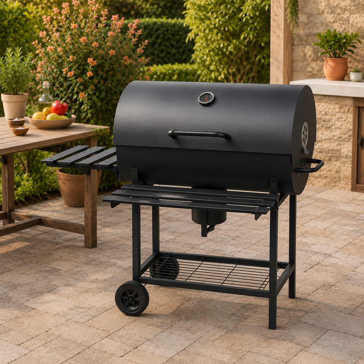 Parrilla Plegable con Ruedas