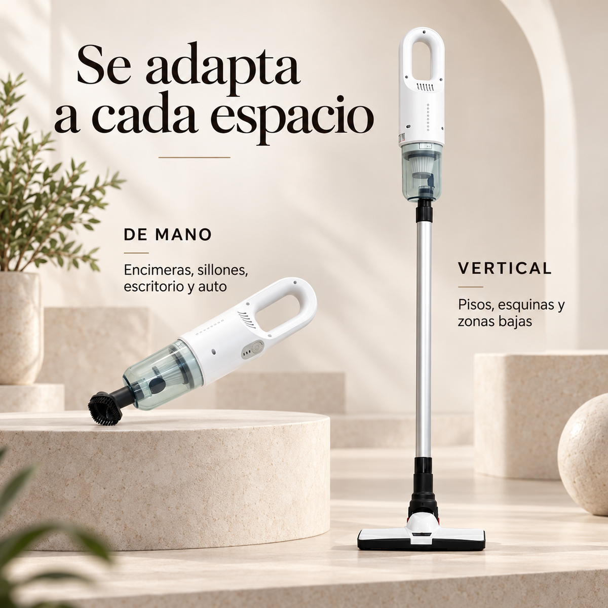 Aspiradora Inalámbrica 2 en 1