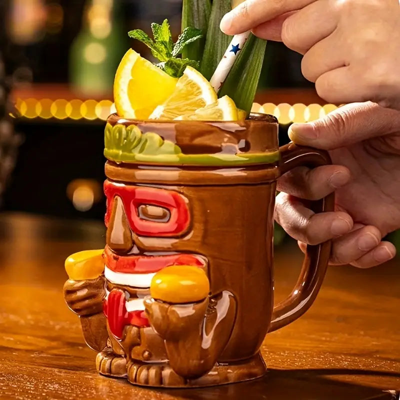 Vaso Tiki Mug Guerrero Frutal